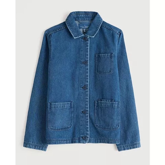 Seasalt Cornwall Jackets & Blazers - Seasalt Cornwall Denim Reading Rocks Chore Jacket